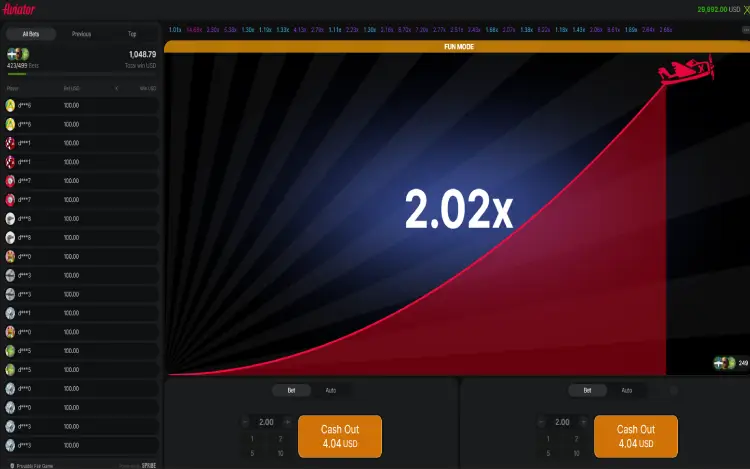 Aviator Dual Bet Option