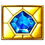 Aztec Gems Dark Blue 7 Sided Gem