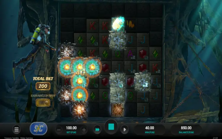 Treasure Tumble - Base Game Blocker Feature Symbols