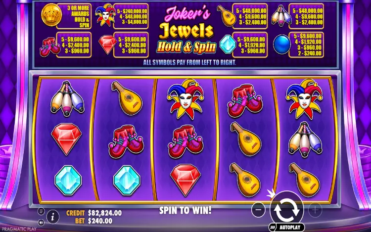 Joker’s Jewels Hold & Spin - Mobile Basegame