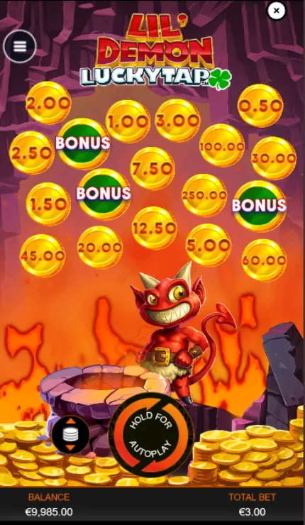 Lil’ Demon LuckyTap Mobile Features - Base Game