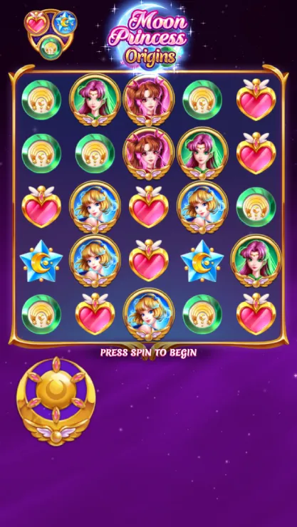 Moon Princess Origins Mobile Features - Base Game