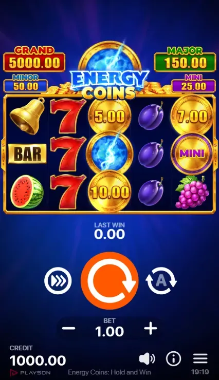 Energy Coins Hold and Win - Mobile Basegame