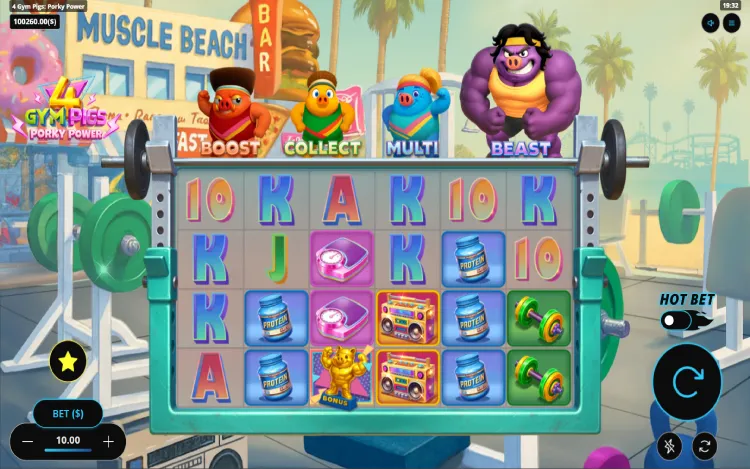 4 Gym Pigs - Porky Power - Mobile Basegame