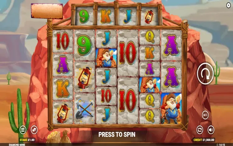 Diamond Mine Megaways - Mobile Basegame
