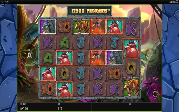 Primal Megaways - Mobile Basegame