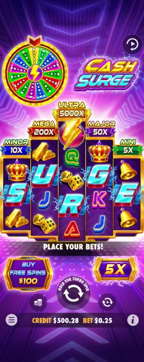 Cash Surge Mobile Features - Base Game