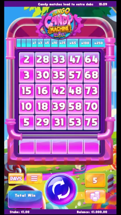 Slingo Candy Machine Bl4st - Mobile Basegame