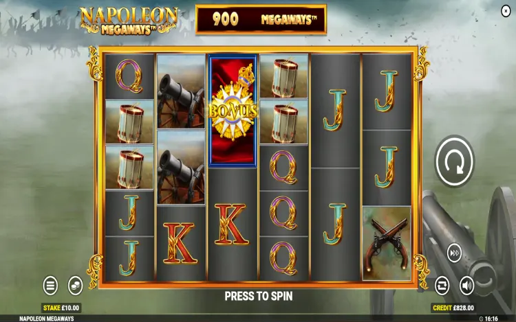 Napoleon Megaways - Mobile Basegame