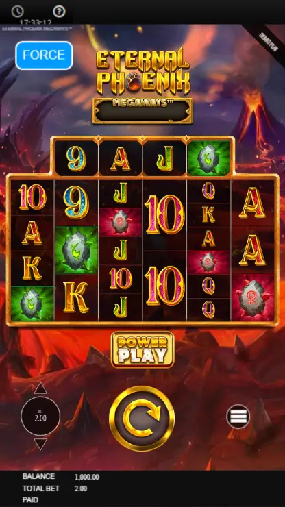 Eternal Phoenix Megaways - Mobile Basegame