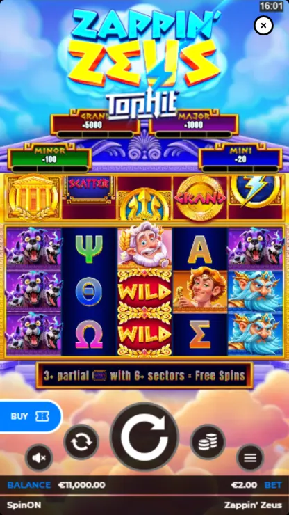 Zappin’ Zeus TopHit - Mobile Basegame