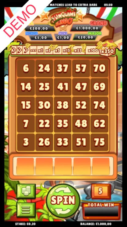 Slinguini Slingo - Mobile Basegame