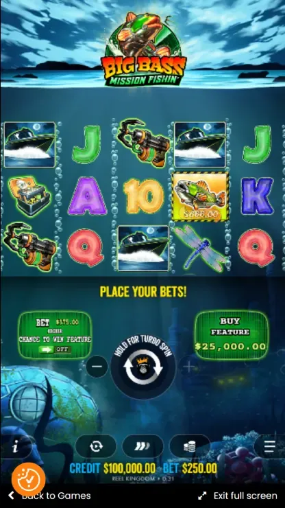 Big Bass Mission Fishin' - Mobile Basegame