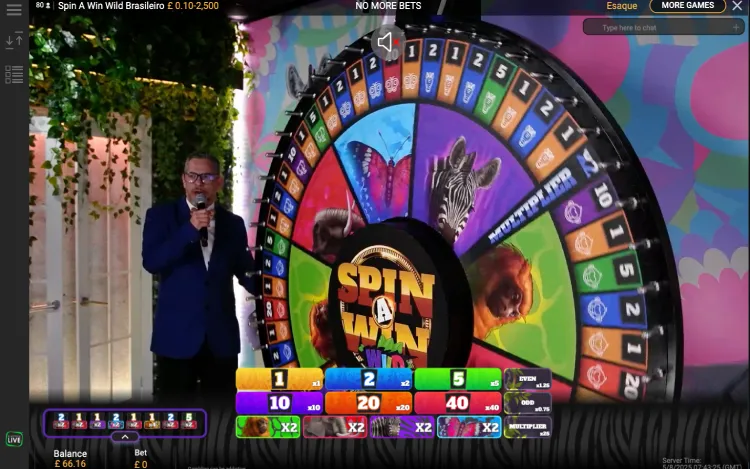 Spin a Win Wild Live - Mobile Basegame