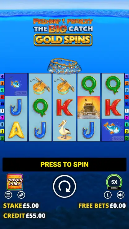 Fishin' Frenzy The Big Catch Gold - Mobile Basegame