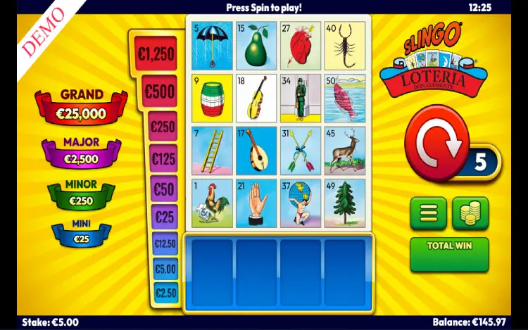 Slingo Loteria - Mobile Basegame
