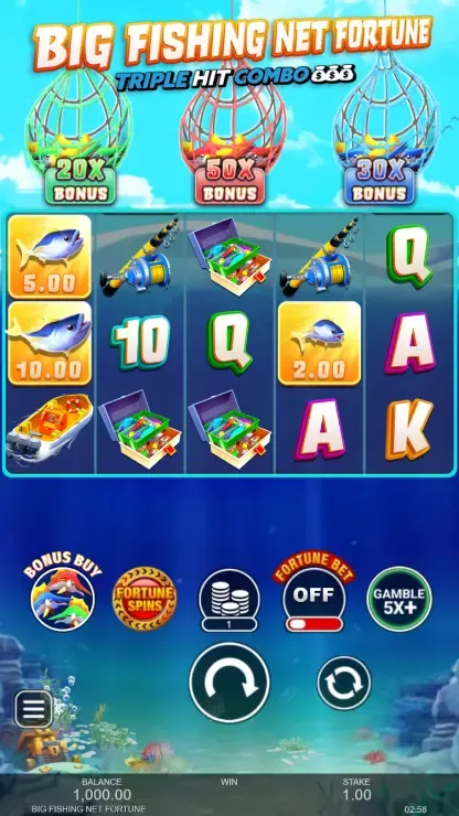 Big Fishing Net Fortune - Mobile Basegame