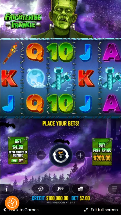 Frightening Frankie - Mobile Basegame