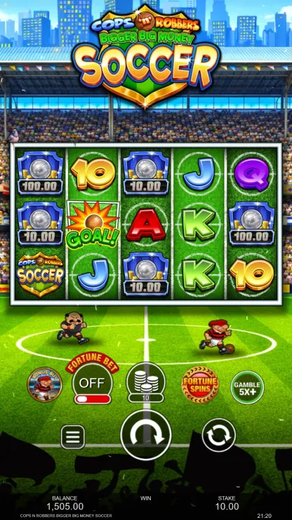 Cops ‘n’ Robbers Bigger Big Money Soccer - Mobile Basegame