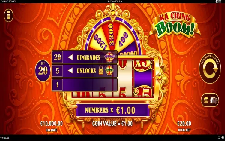 Ka Ching Boom - Bet Option Feature