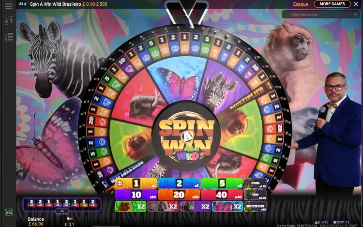 Spin a Win Wild Live - Mobile Bet