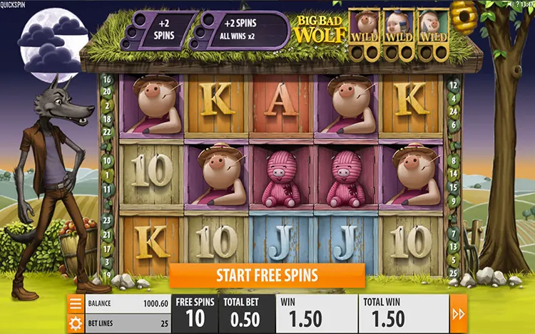 Big Bad Wolf Free Spins