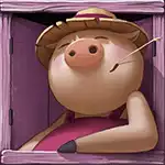 Big Bad Wolf Pink Piggy Symbol