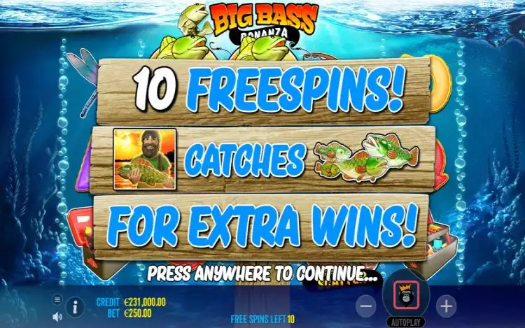 Big Bass Bonanza Free Spins Bonus Game