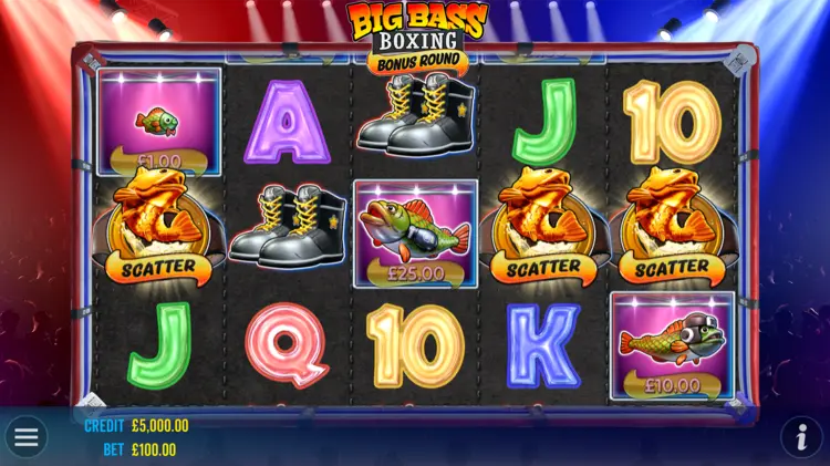 Big Bass Boxing Bonus Round Scatter