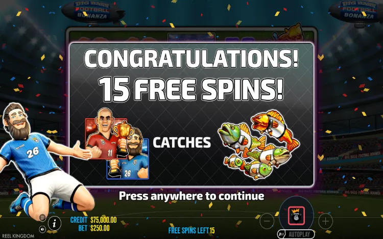 Big Bass Football Bonanza - Free Spins Feature