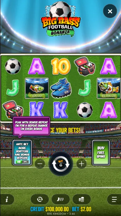 Big Bass Football Bonanza - Mobile Base Game