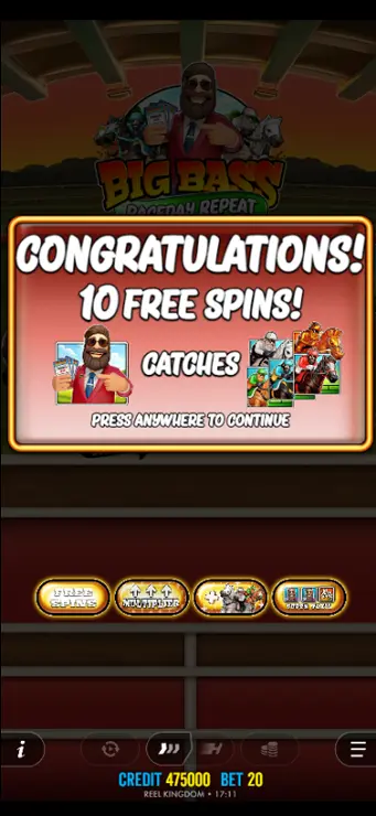 Big Bass Raceday Repeat - Mobile Bonus Game