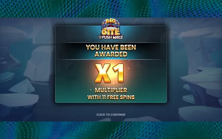 Big Bite Push Ways - Free Spins Round