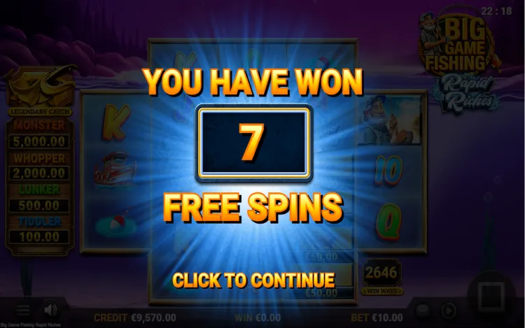 Big Game Fishing Rapid Riches - Prize Collect