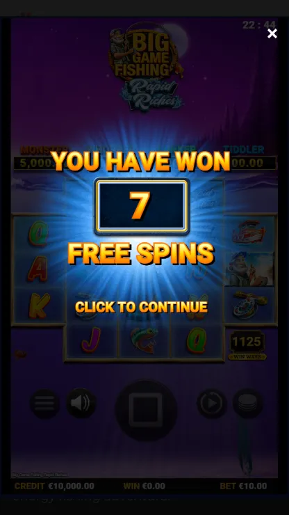 Big Game Fishing Rapid Riches - Mobile Bonus Game