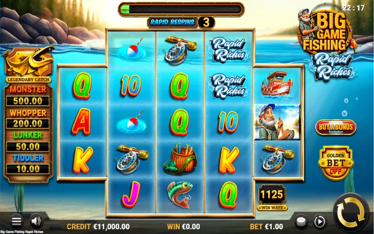 Big Game Fishing Rapid Riches - RTP and Wagering