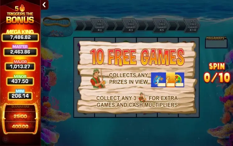 Fishin’ Frenzy Even Bigger Fish 3 Megaways Rapid Fire - Bigger Bonus Spins Feature