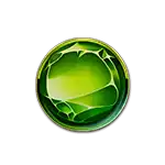 Blazin' Bullfrog - Green Gem Symbol