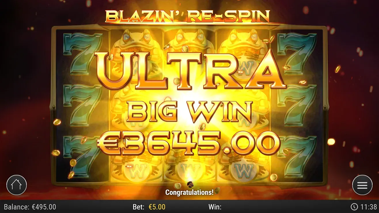Blazin' Bullfrog Mobile Features - Simple Win
