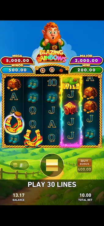 Blazing Rainbows - Mobile Bonus Game