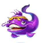 Bling Bling Penguin - Purple Fish Symbol