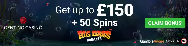 Genting Casino Offer of £150 Bonus and 50 Spins for the UK