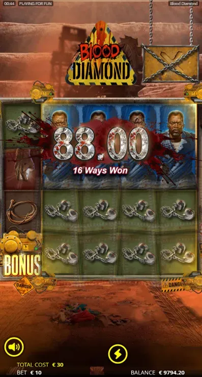 Blood Diamond Mobile Features - Simple Win