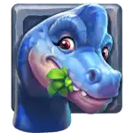 Dino Drop - Blue Dinosaur (Brachiosaurus) Symbol