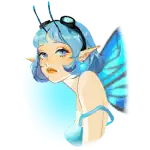 Manic Fairy - Blue-Haired Fairy Symbol