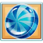 Blue Swirly Circle