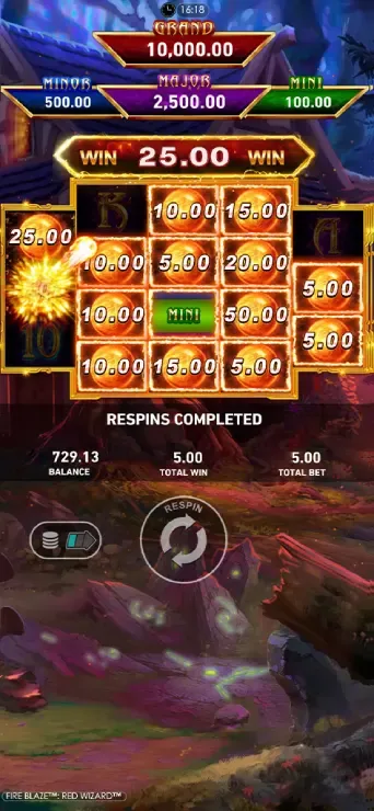 Fire Blaze Red Wizard Slot - Mobile Bonus