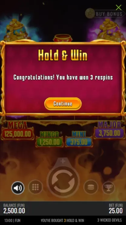 3 Wicked Devils - Mobile Bonus