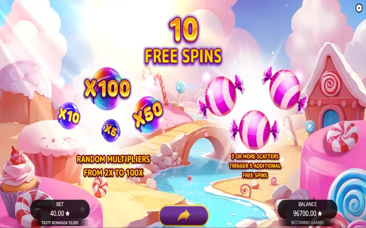 Tasty Bonanza 10,000 - Mobile Bonus