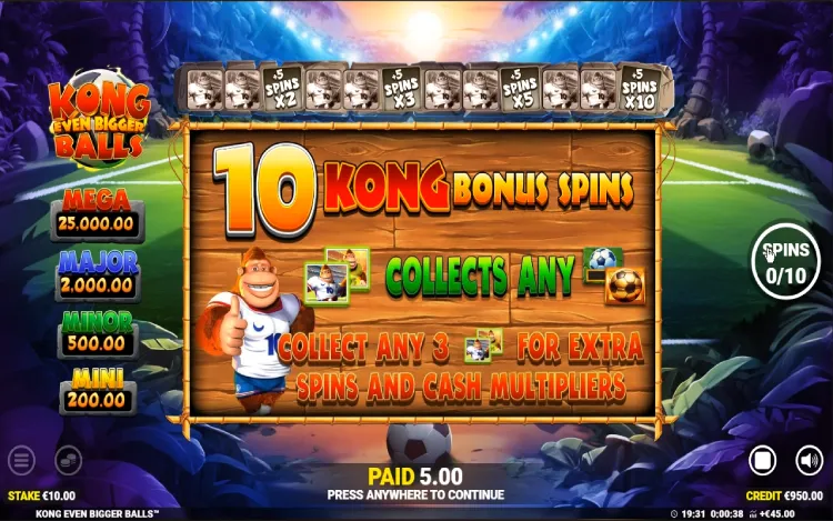 Kong Even Bigger Balls - Mobile Bonus